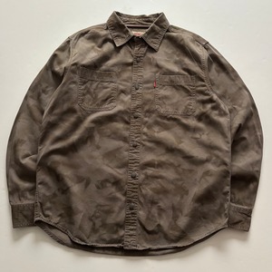 -USED- LEVI’S “GOOWS HAND DYED” COTTON SHIRT -Large-