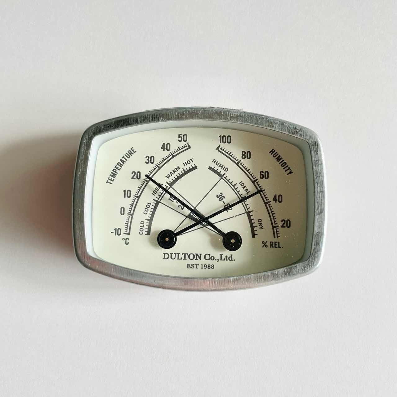 温度計 湿度計 鏡付き 昭和レトロ レトロ - 鏡