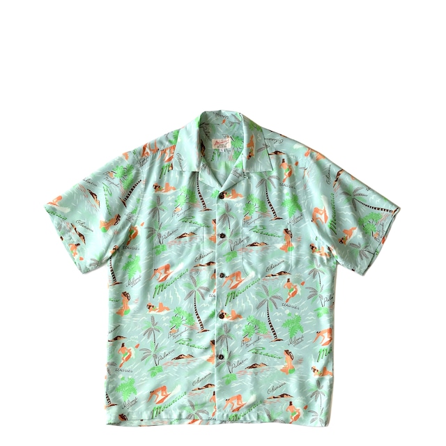 Mountain Special  Aloha shirt /  Paradise  /  Shell Blue  各サイズ揃いました