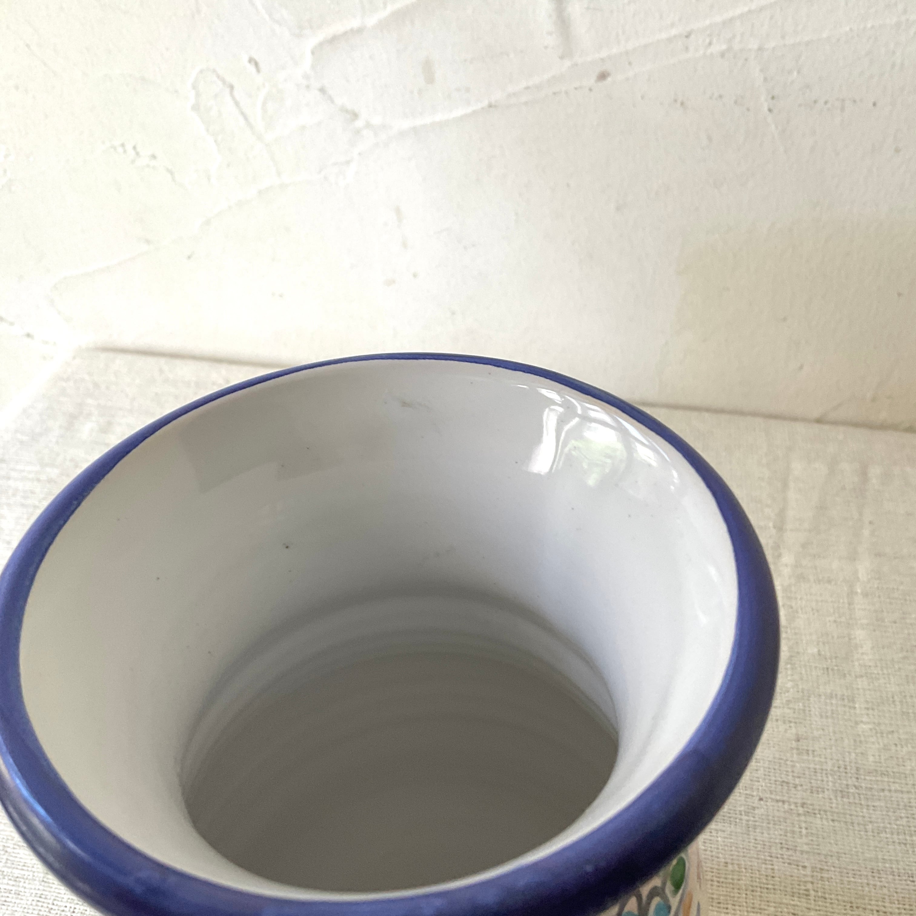 スペイン陶器】陶器の花瓶(青色) | 照明&エシカルライフ スペイン陶器】陶器の花瓶(青色) | 照明&エシカルライフ