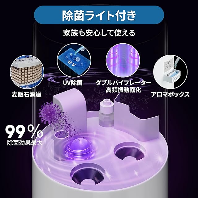 Alebert(アレベルト) 加湿器 大容量 16L 最大60畳適用 【メーカーあり