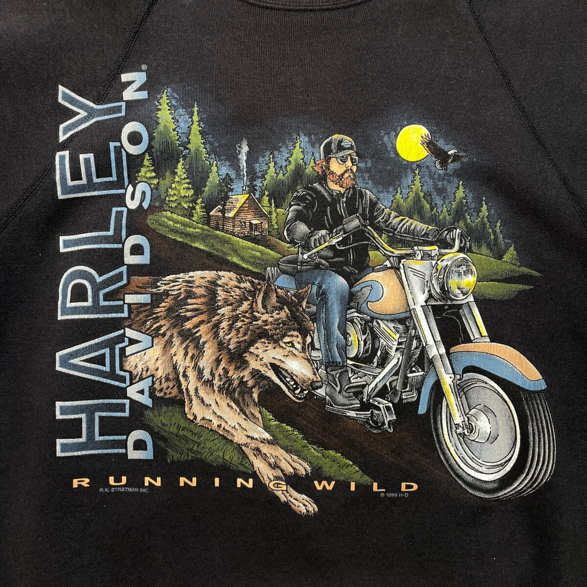 90年代 USA製 Harley-Davidson ハーレーダビッドソン バイカープリント