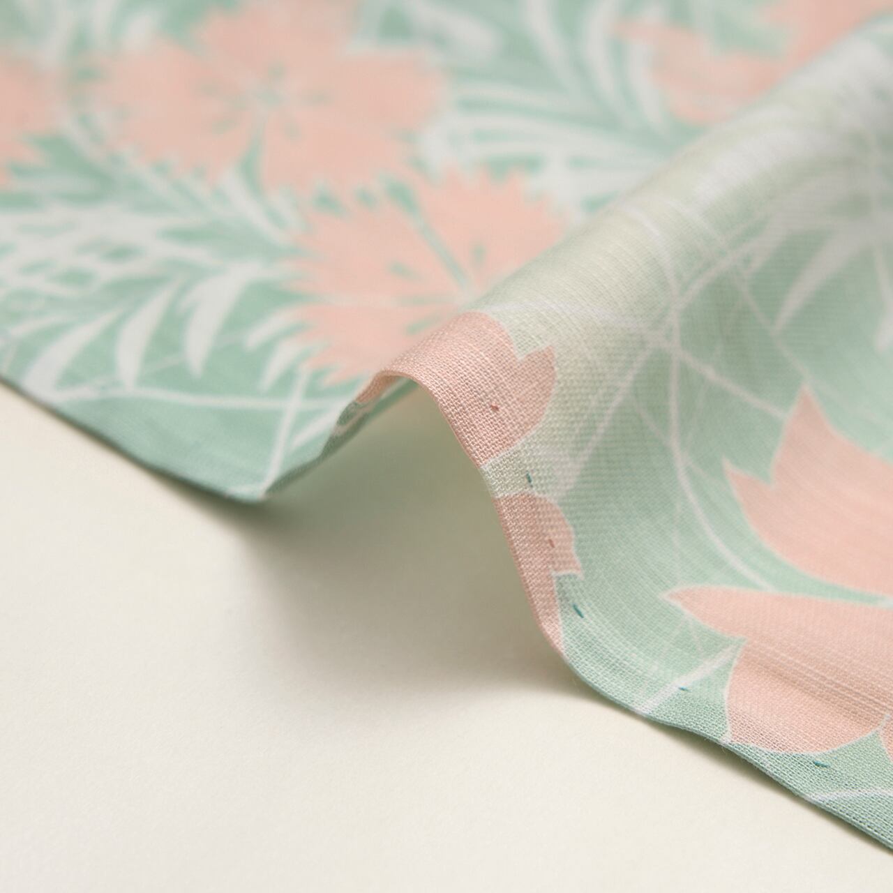 日本橋堀井 ススキに秋草の模様 綿麻浴衣【未着用品】 | かわの屋