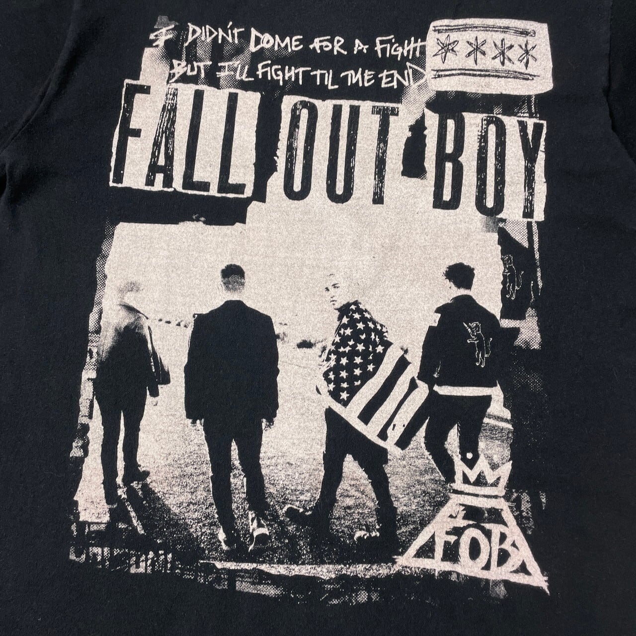 FALL OUT BOY バンドTシャツ メンズM 古着 ツアー ブラック 黒 バンT