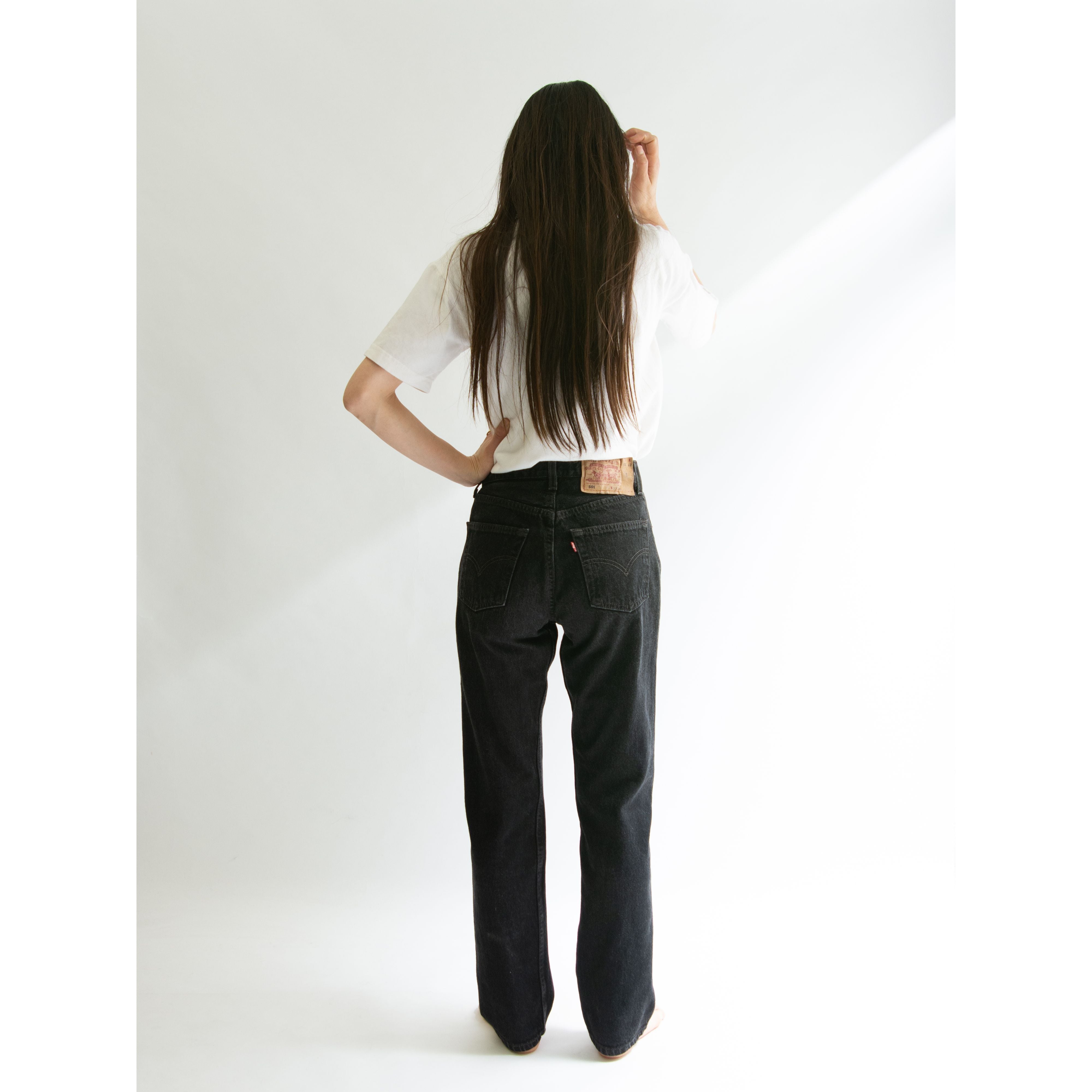 LEVI'S 501】Made in U.S.A. 90's straight black denim pants LEVI'S 501】Made in U.S.A. 90's straight black denim pants
