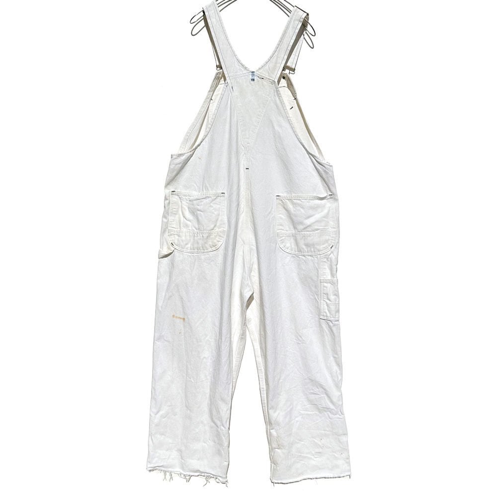 KEY - Made In Mexico] Vintage White Denim Overalls [1990s
