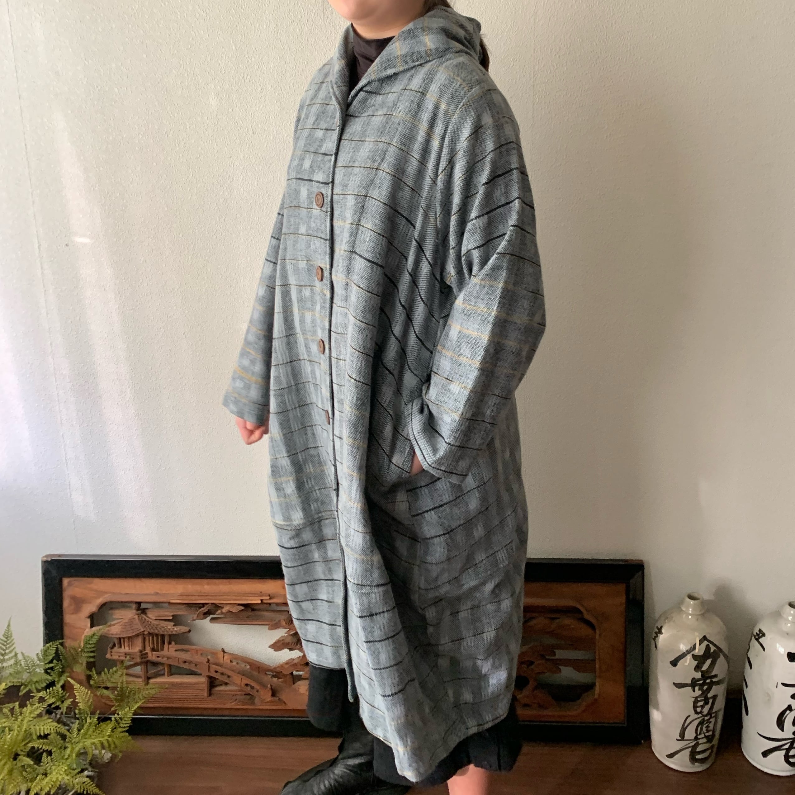 ジャケット・アウター shareef   WOOL CHECK LONG SHIRTS shareef WOOL CHECK LONG SHIRTS