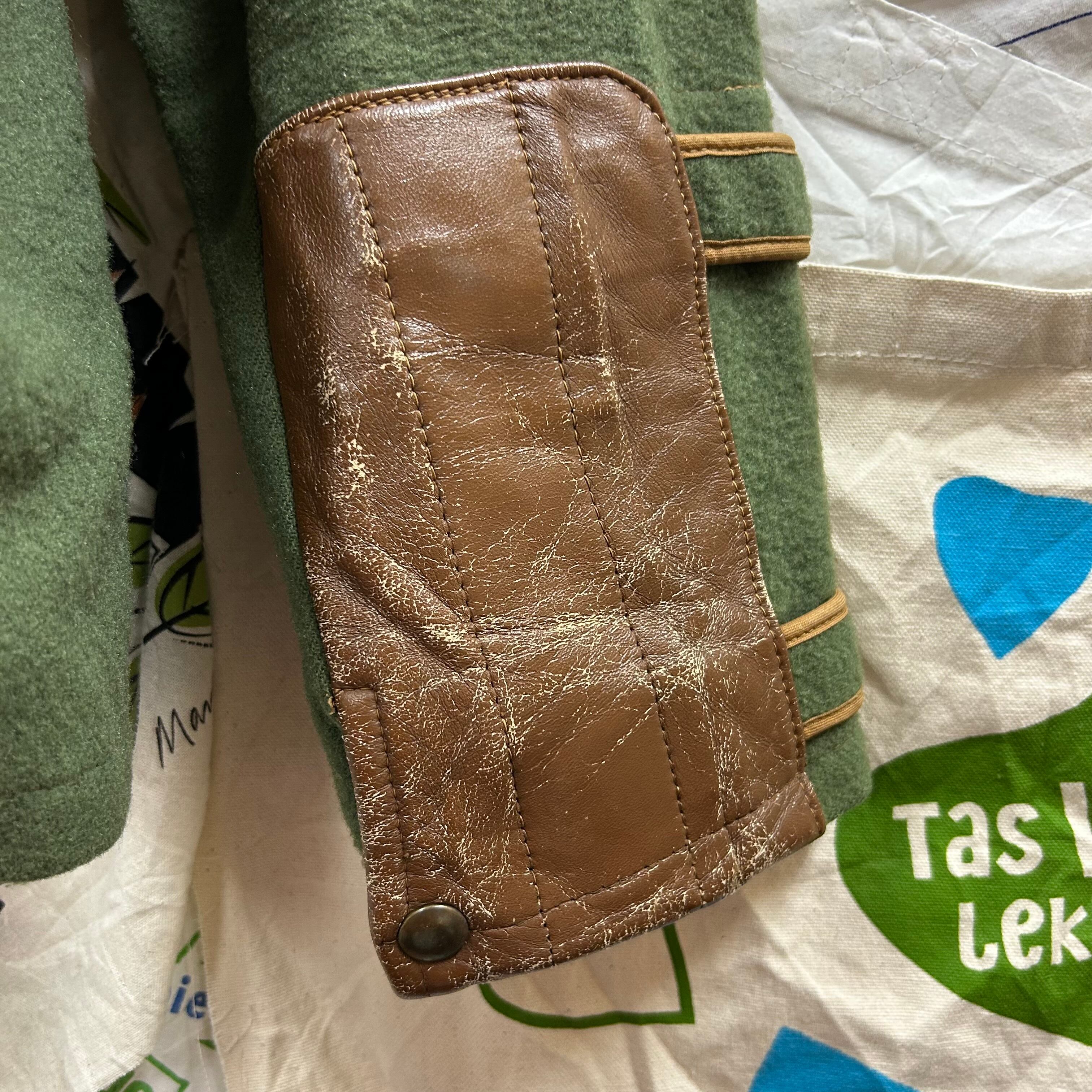 50s WOOLRICH 弓道 プルオーバーウールシャツレザー ヴィンテージ