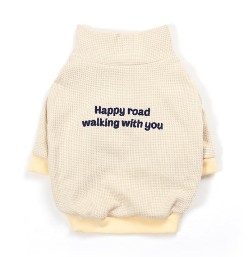 予約【noonoosoom】Half Zip Up For Dog (Butter)