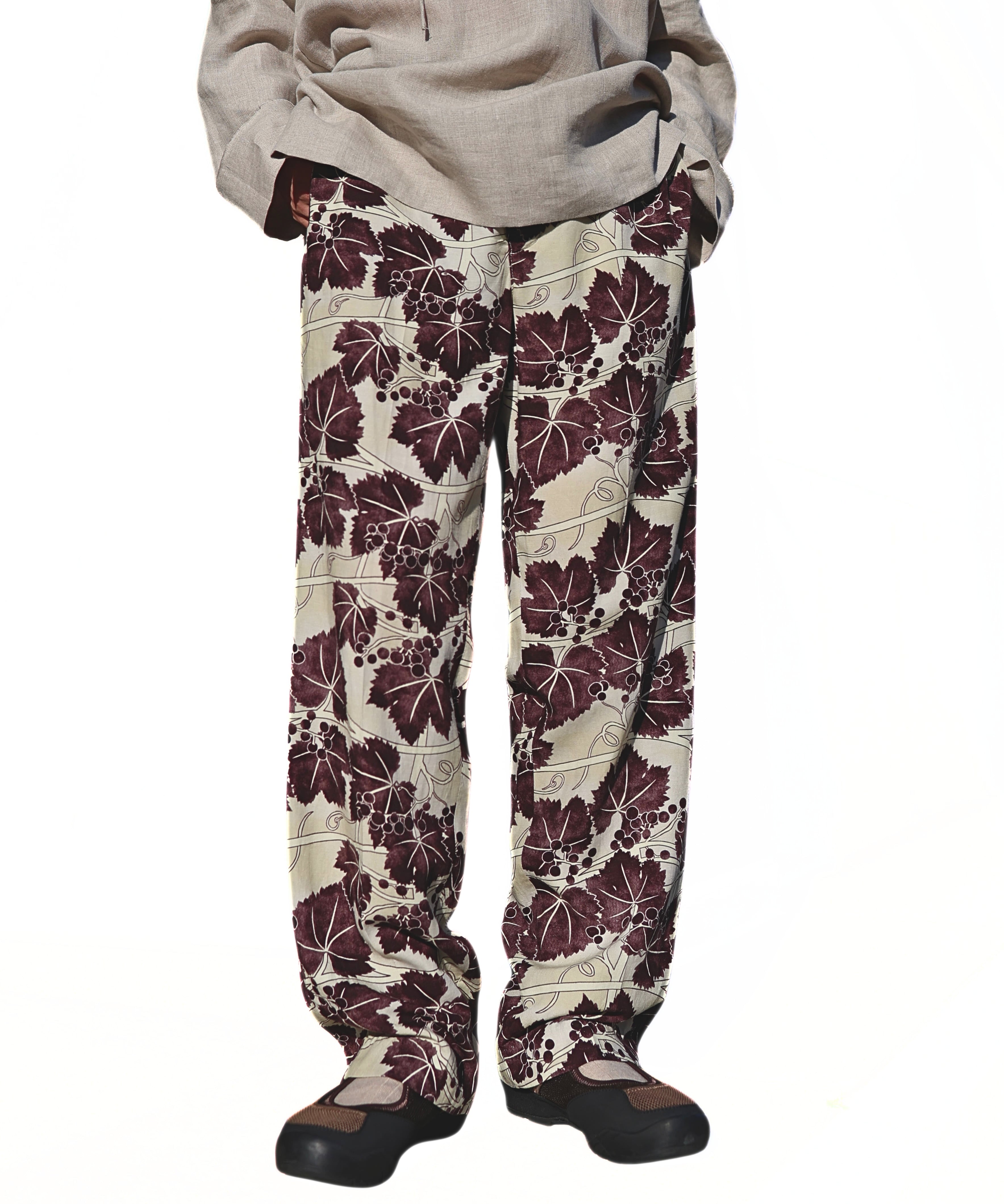 UNUSED / UW1196 PRINT EASY PANTS (BEIGE) | AfterSchool (アフター