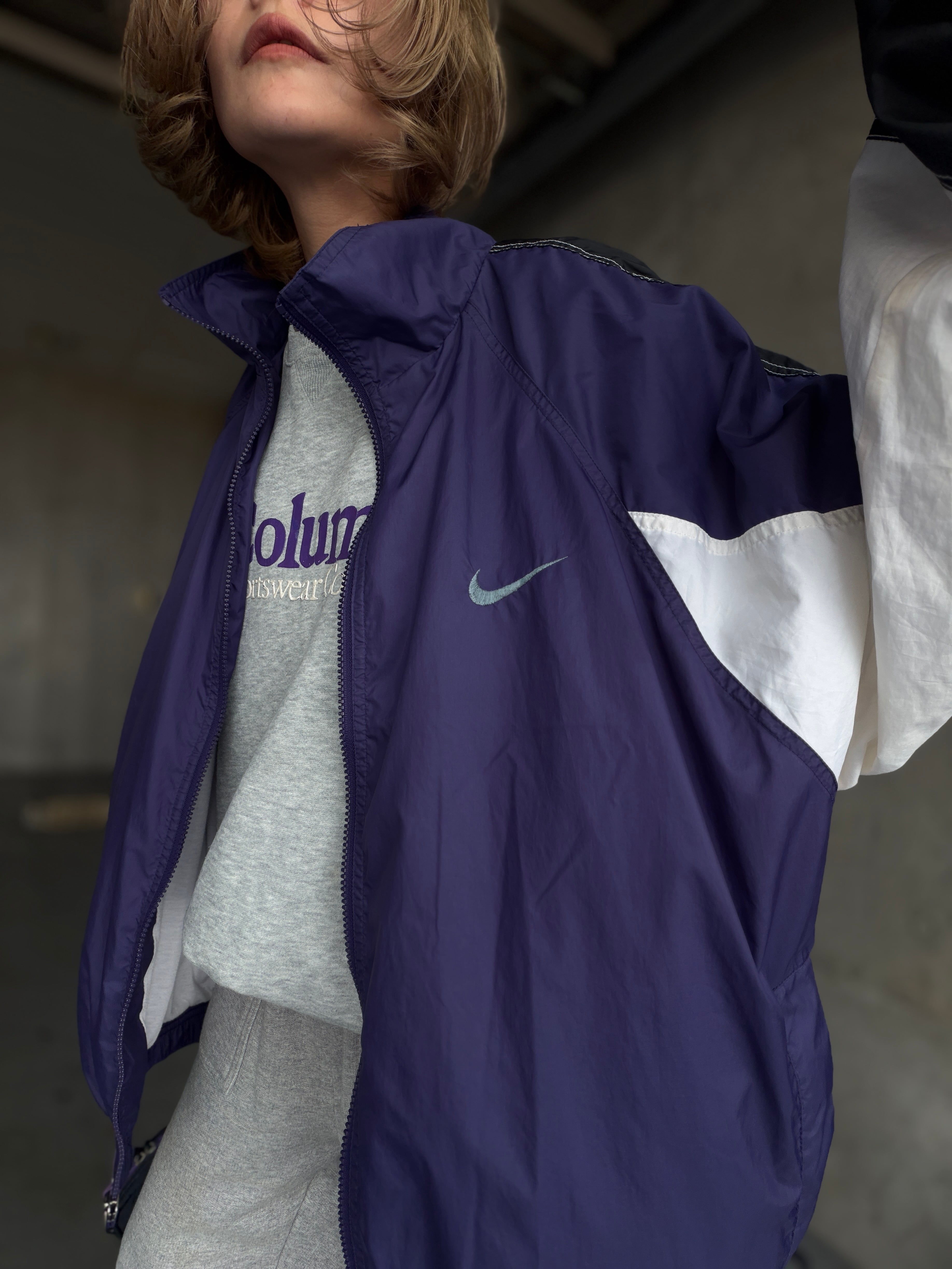 (OT1604)90’s NIKE nylon track jacket