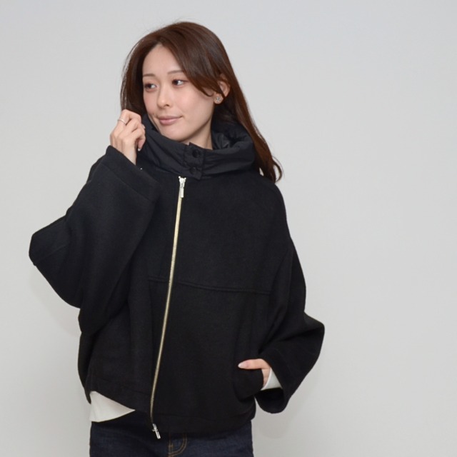 【展示会人気No.1】超軽量  3WAY コクーンコート ‐ LEI-25117 ブラック ‐