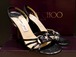 レア★JIMMYCHOO ジミーチュウ スタッズ ストラップ サンダル 黒