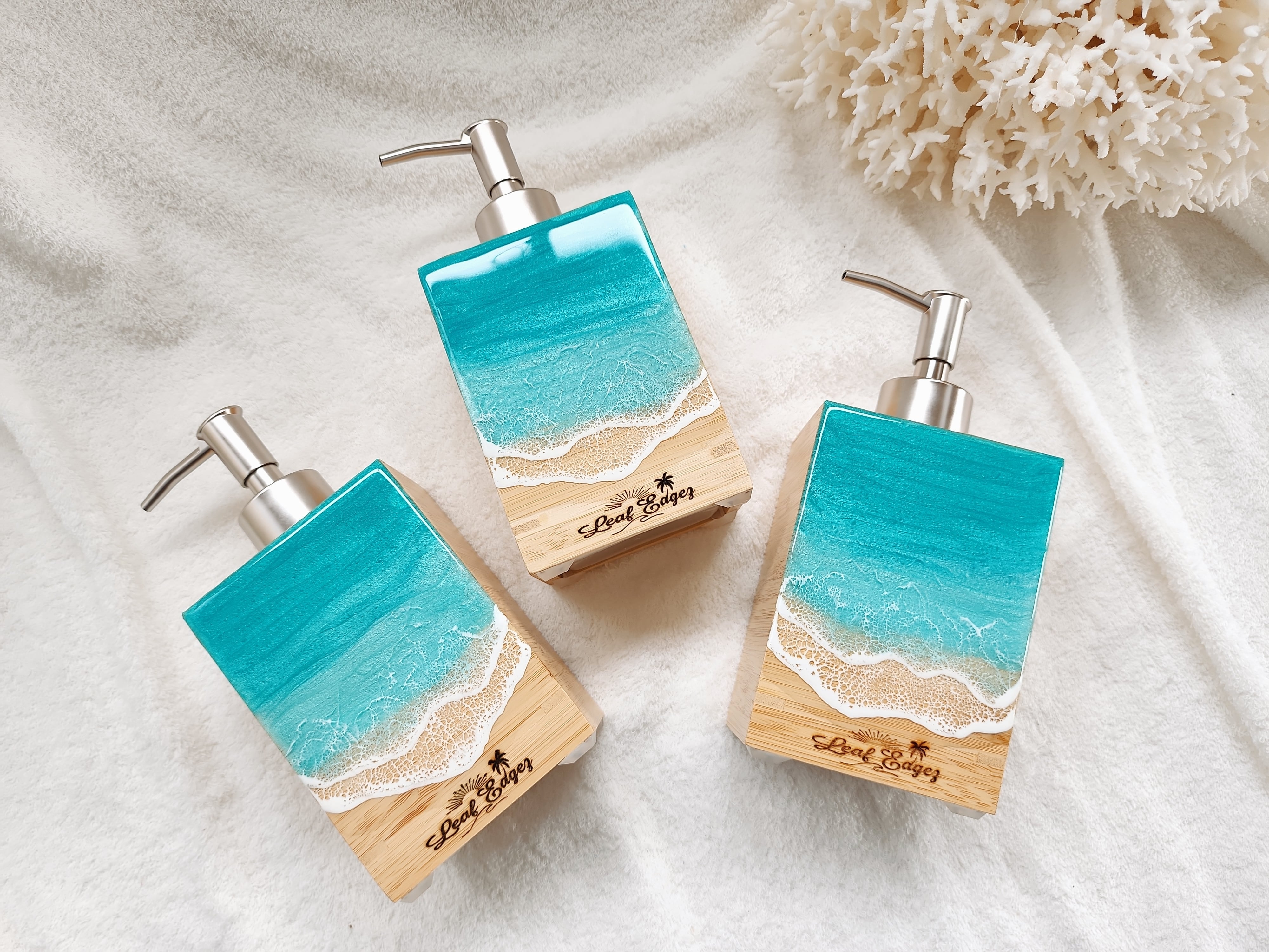 177.オーシャンレジンアート ソープディスペンサー