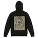 [予約] ジップパーカー -ブラック x サンド(Front & Back)