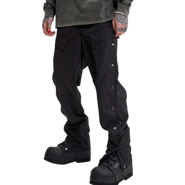 【DRIP4032】PMW Side Button Loose Casual Pants