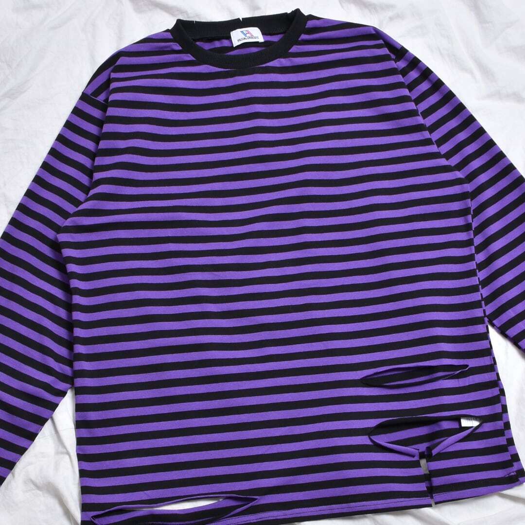 2/25 新カラー追加！】ボーダーグランジロンT(レギュラーサイズ