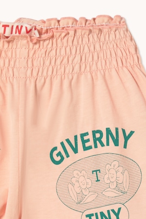 TINYCOTTONS/Giverny Graphic Smocked Shorts