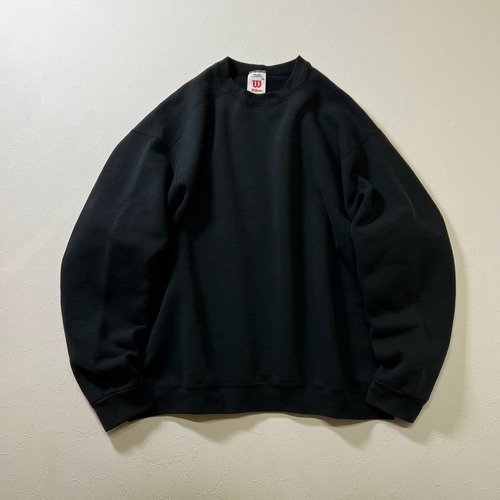 wilson　無地　ブランク　スウェット　トレーナー　ウィルソン　ブラック　XXL 古着