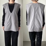 over Vneck vest/gray