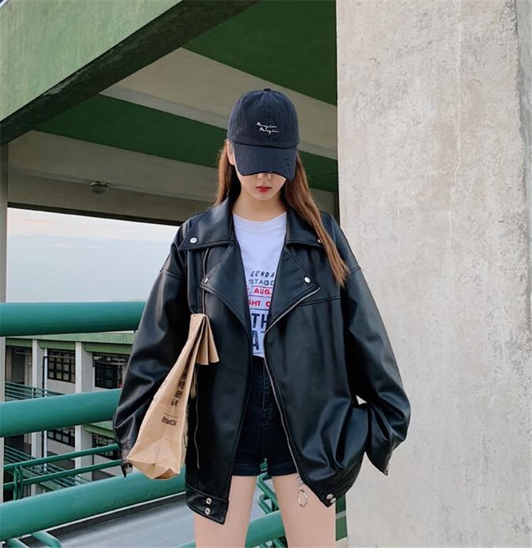 レディース ジャケット COTTON×LAMB ライダースジャケット カップルウェア ペアルック オーバーサイズ | Pay ID