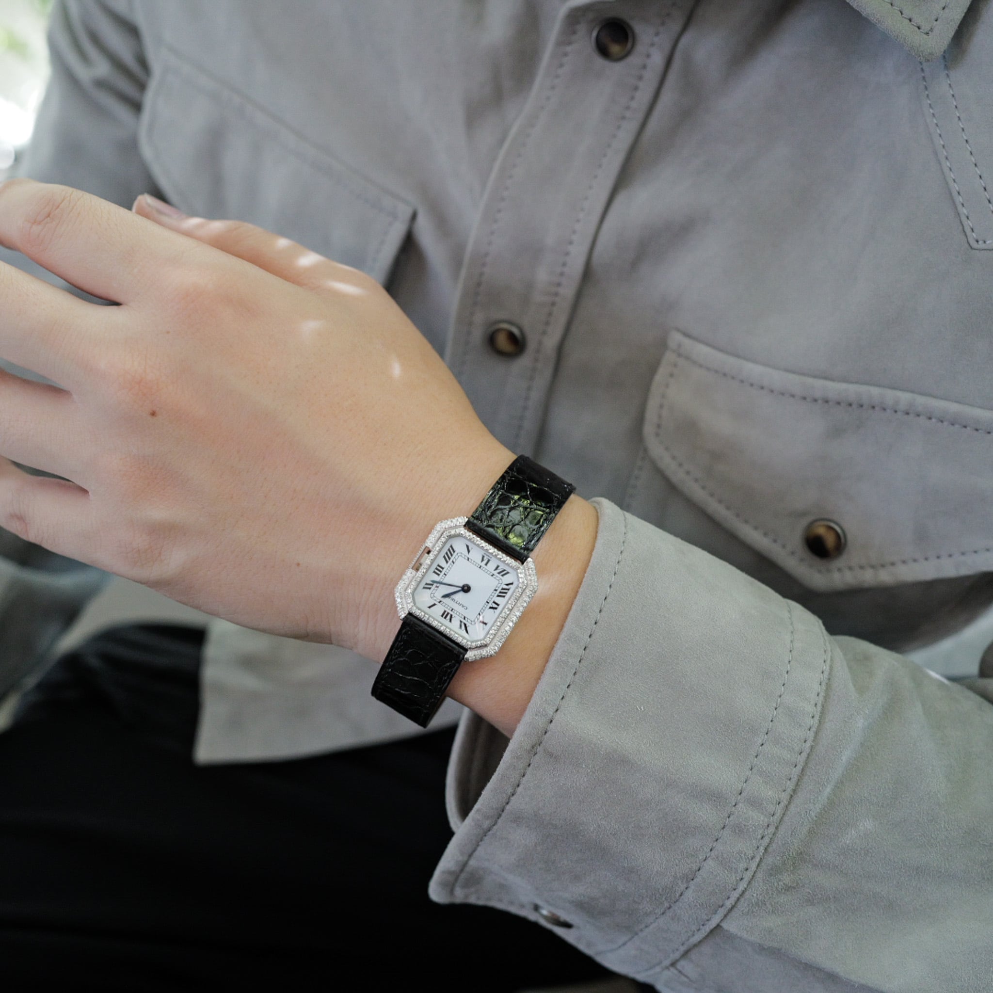 希少 カルティエ サンチュールLM WG PARIS文字盤 手巻き 純正