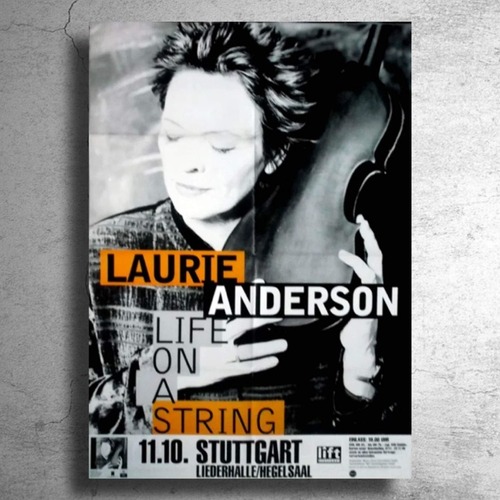 芸術家/音楽家『ローリー・アンダーソン』2001年ドイツでのライブ告知ポスター