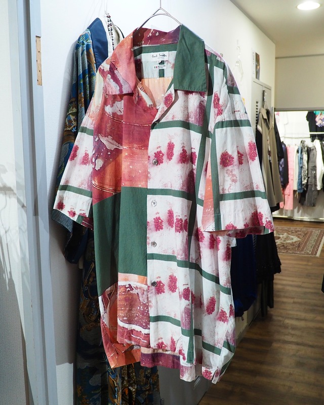 ” Paul Smith London ” Photo printed Collage SS Open collar Shirt