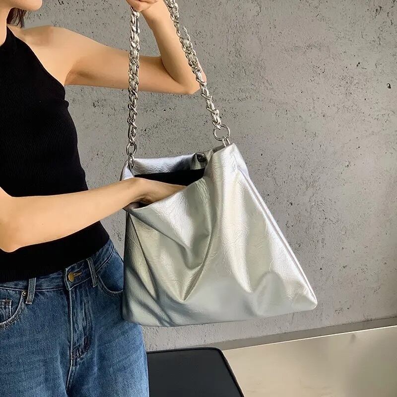 4color / エコレザーチェーンショルダーバッグ