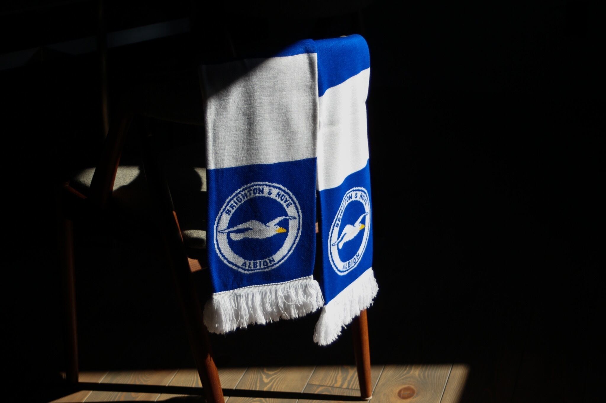 Brighton & Hove Albion Football Scarf Made in UK 〔Brand new Brighton & Hove Albion Football Scarf Made in UK 〔Brand new