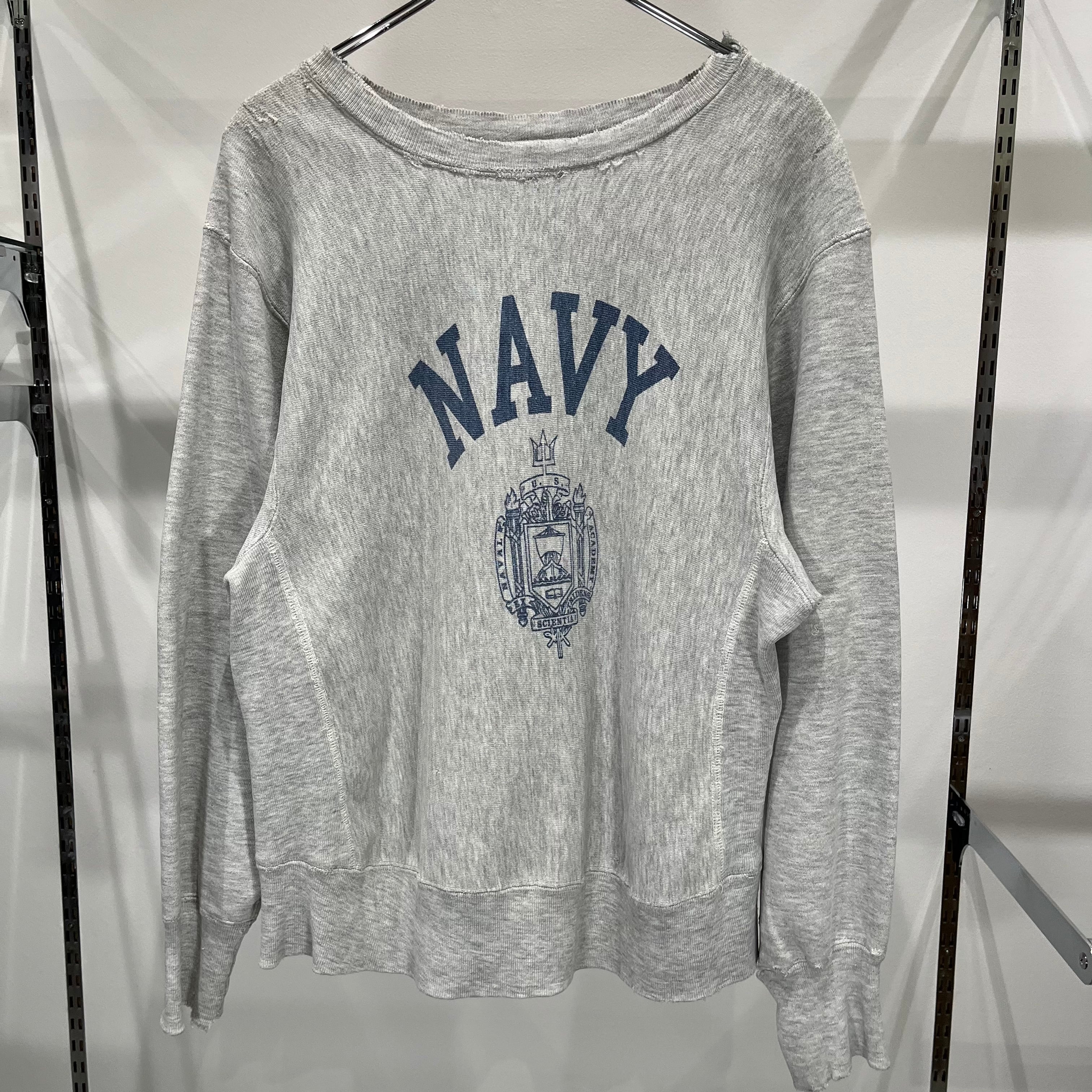 80s Champion Reverse Weave US NAVY Sweat 80年代 チャンピオン リバースウィーブ 染み込み トリコタグ M  グレー