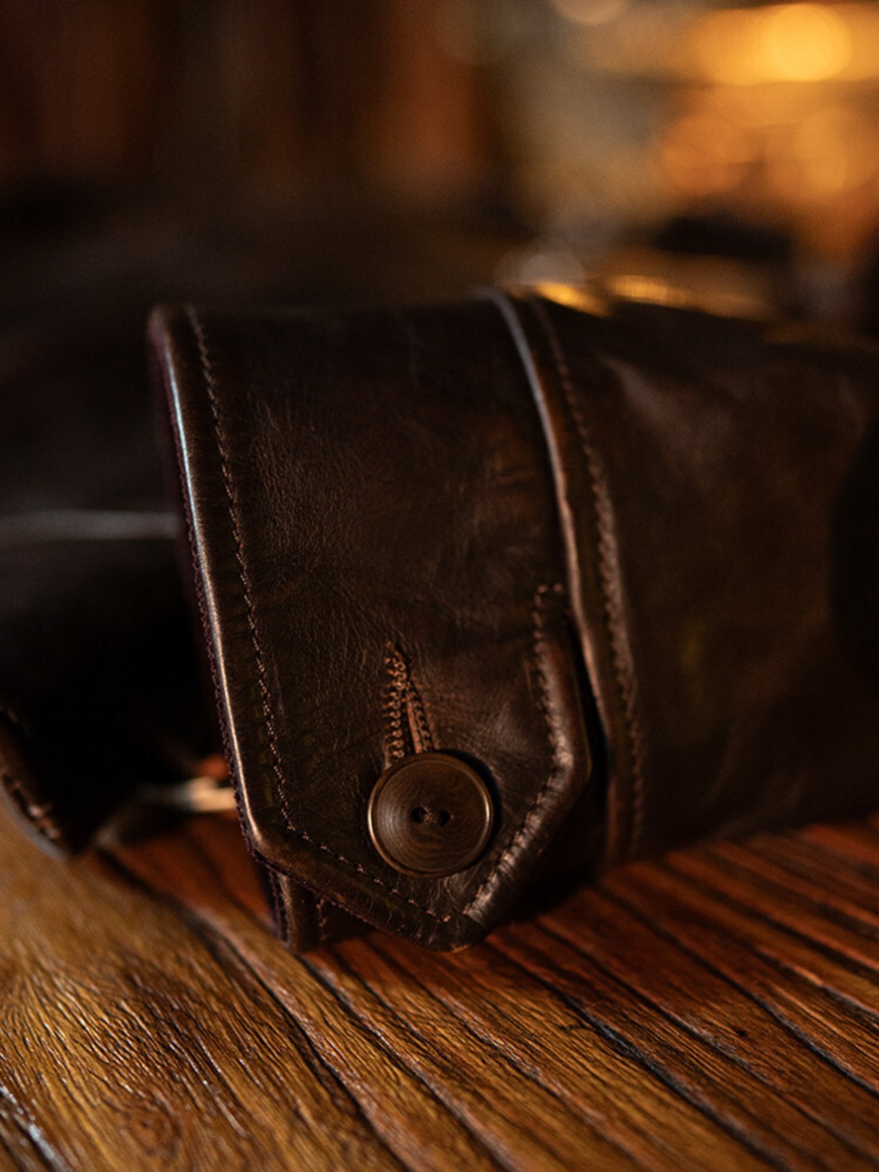 馬革のシングルライダース 焦茶 - 5