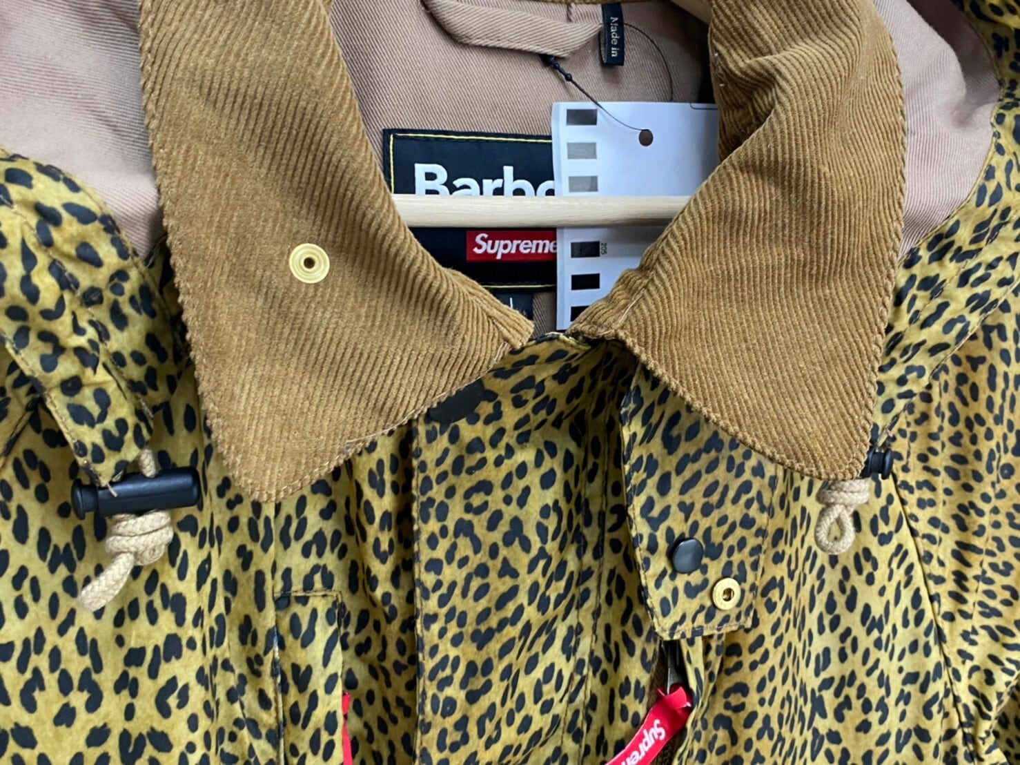 Supreme × BARBOUR LIGHTWEIGHT WAXED COTTON FIELD JACKET LEOPARD