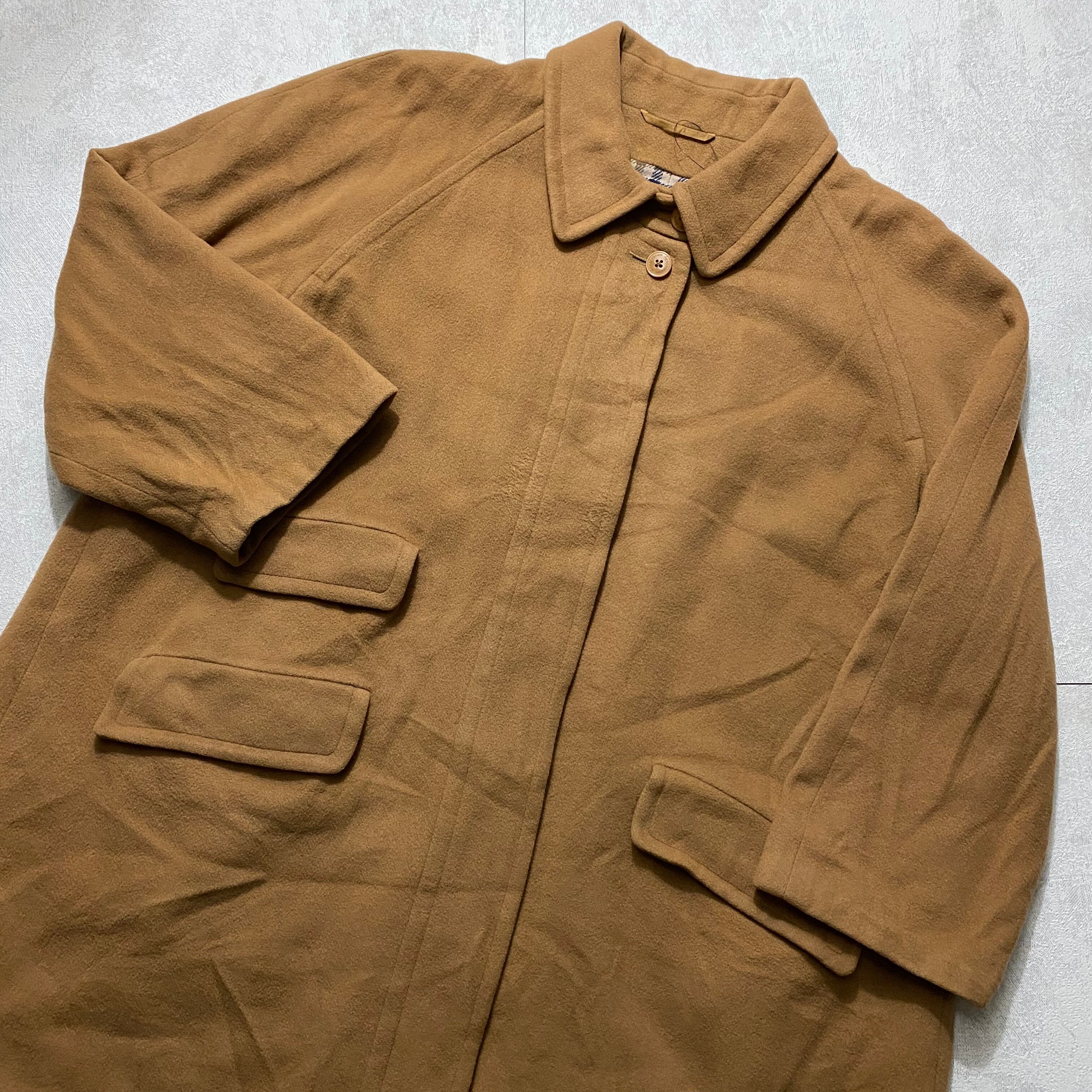 美品　Aquascutum COAT made in ENGLAND CAMEL vintage AQUASCUTUM camel color wool coat made in england | NOIR ONLINE