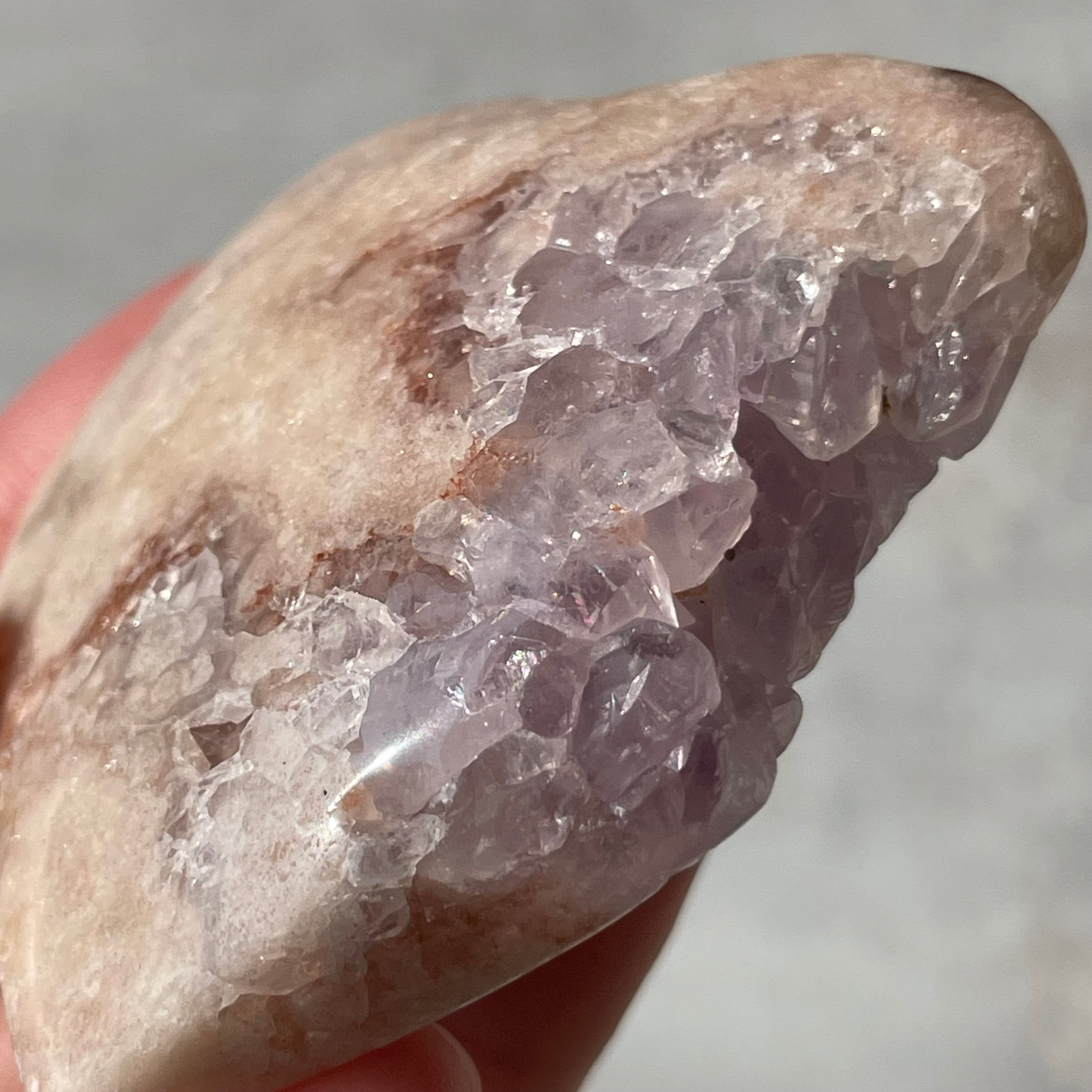 Pink Amethyst ピンクアメジスト|Sakura Agate 桜瑪瑙|Heart ハート