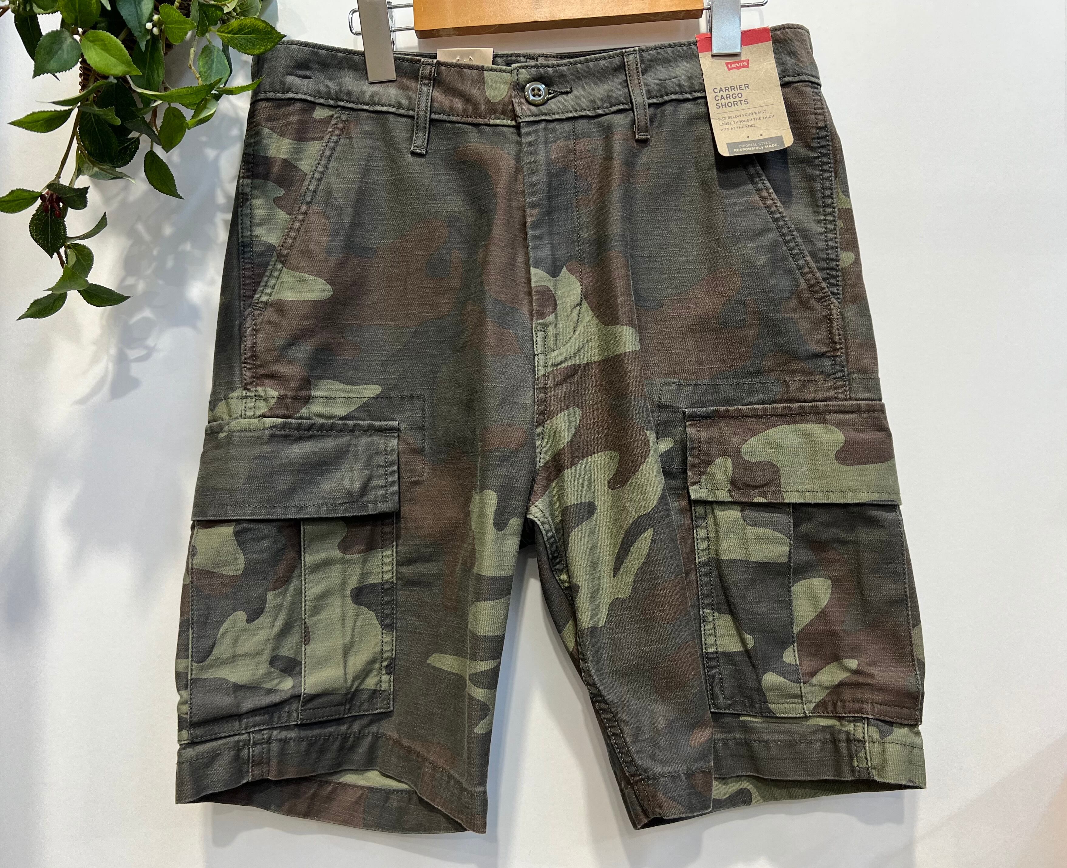 迷彩 カーハート ハーフパンツ W33 Carhartt カーゴショーツ ハーフ