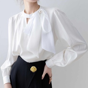 デコルテオープンリボンブラウス　00510