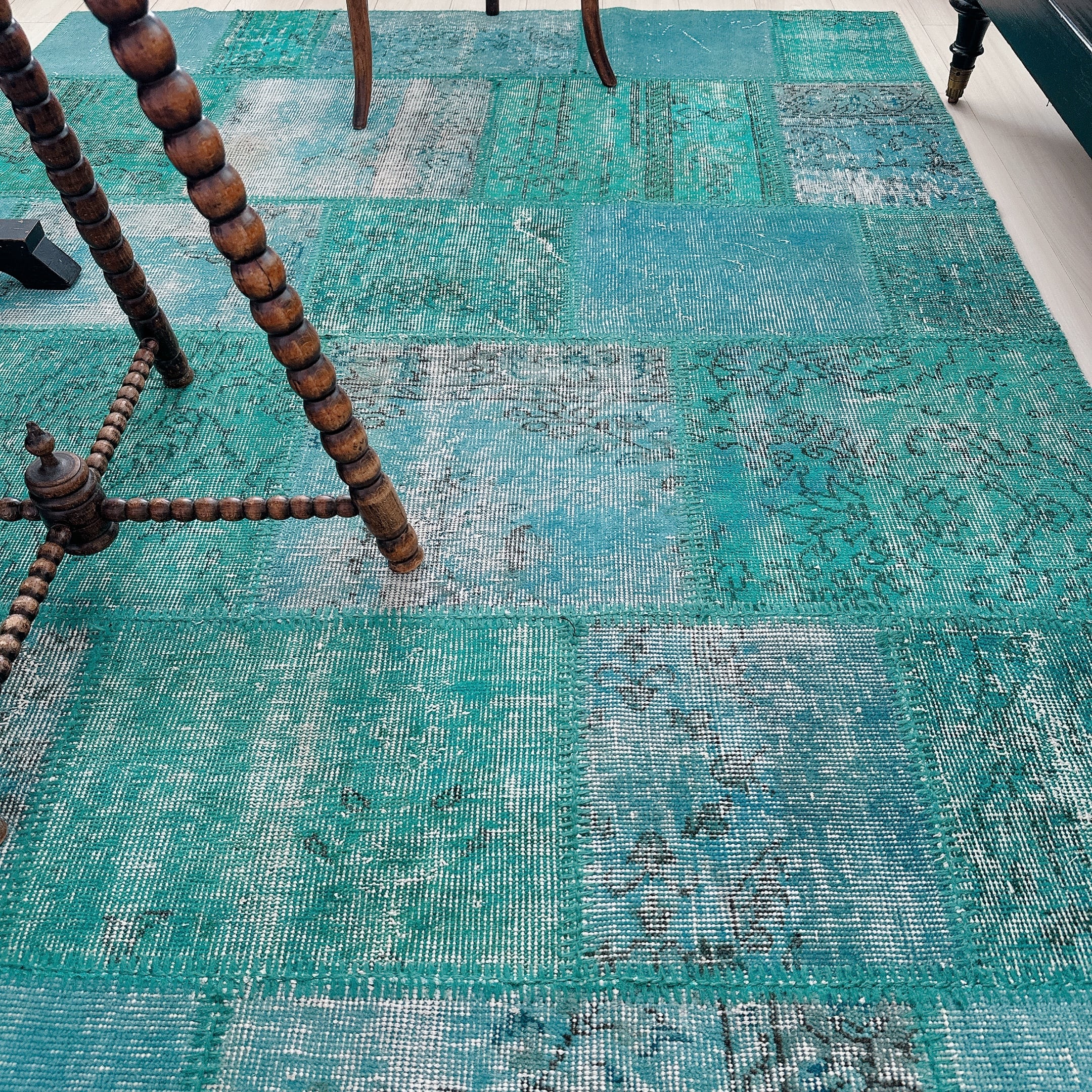 トルコ ヴィンテージラグ TR028 | イスパルタ（パッチワーク） | 158cm