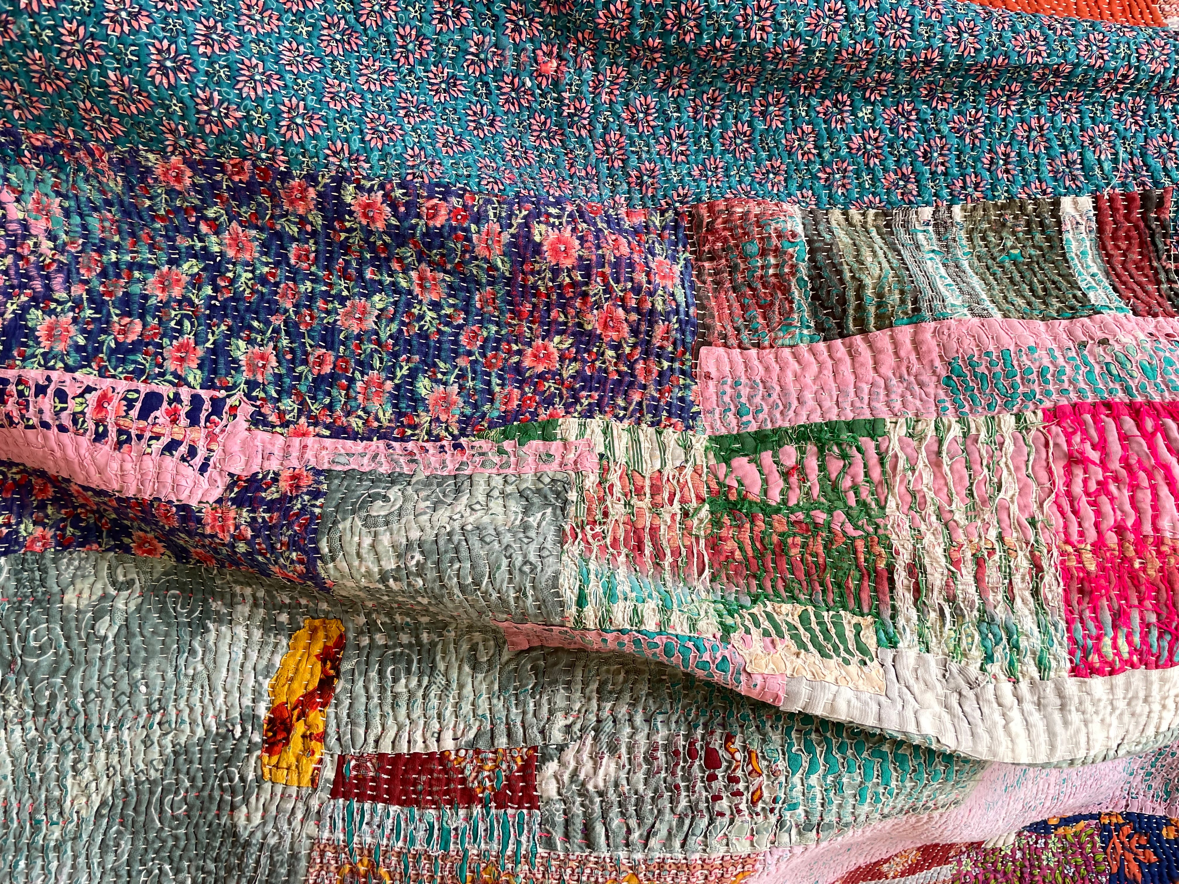 インド ビンテージラリーキルト カンタmfgb | mro