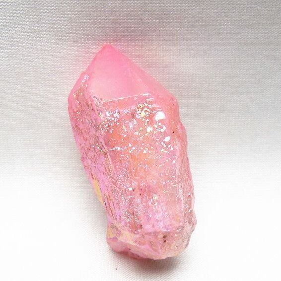 オーラクリスタル 原石 ローズピンク エレスチャル オーラ水晶 一点物 171-8600
