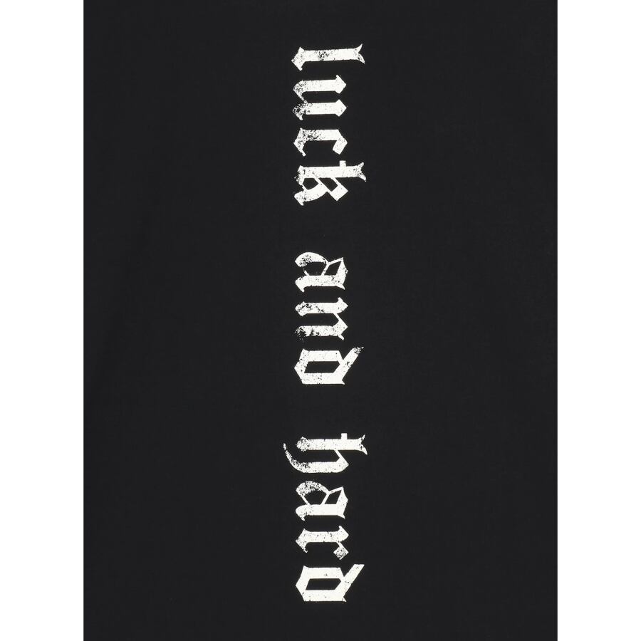 Yohji Yamamoto PEACE AND AFTER MESSAGE PRINT ROUND NECK HALF Yohji Yamamoto PEACE AND AFTER MESSAGE PRINT ROUND NECK HALF