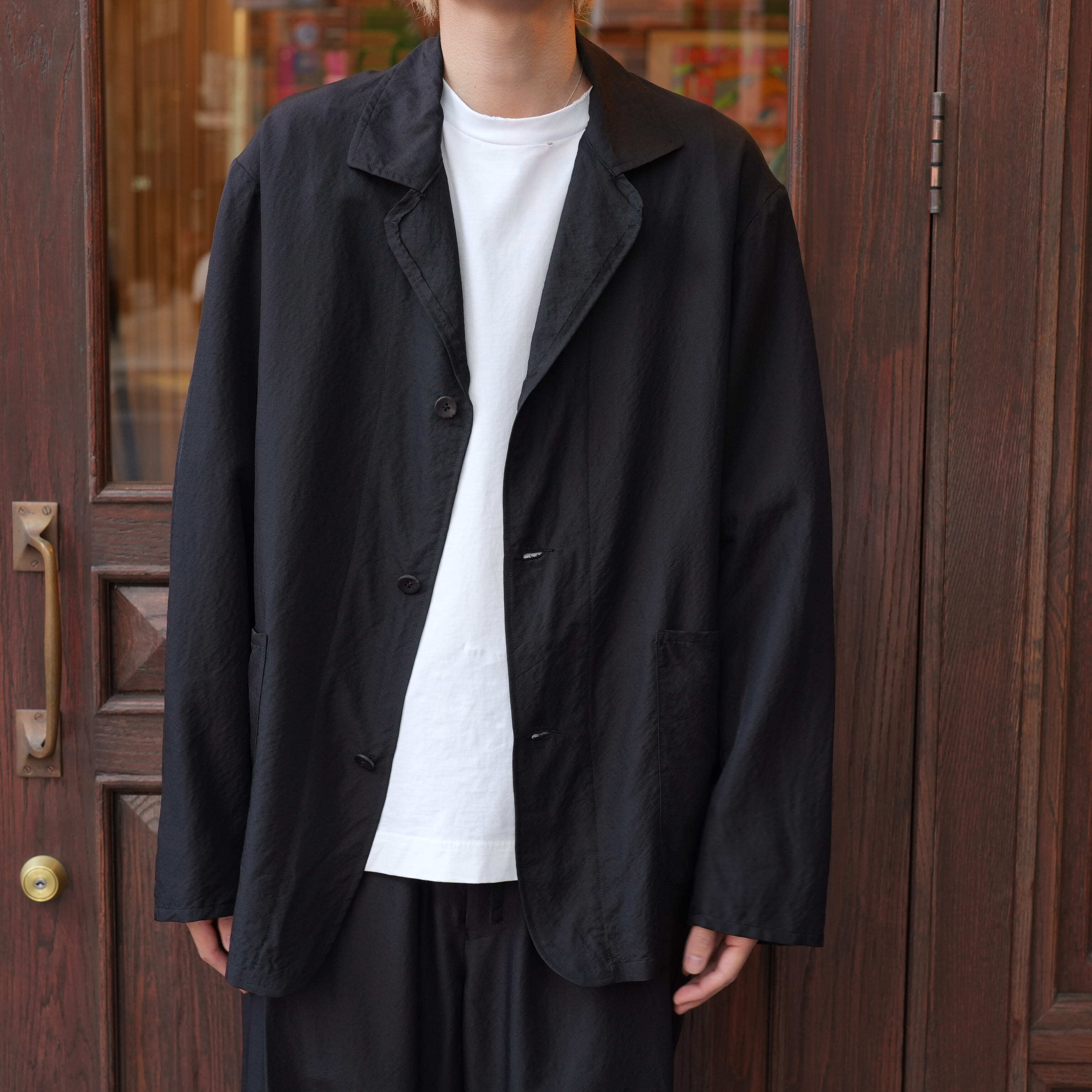 ジャケット・アウター ULTERIOR WASHED WOOL SILK TWILL JKT 26SS ULTERIOR(アルテリア) 26SS 