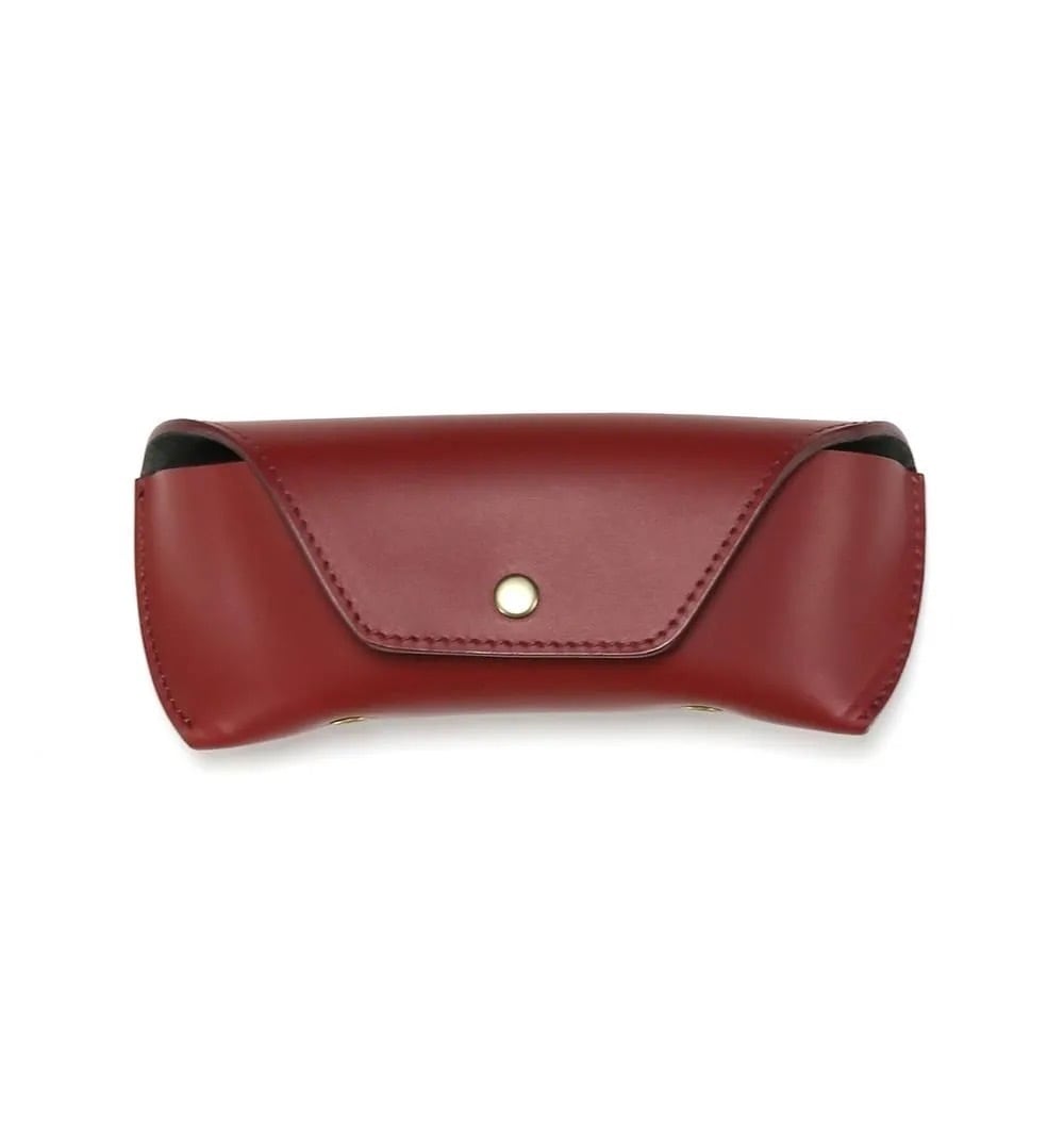 鹿本革　ディア レザー 　ハーフカバータイプメガネケース　新品未使用 SMOOTH LEATHER EYEWEAR CASE-S//SG1174@DIFFUSER | Re:TRUST EYEWEAR