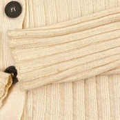 USA製 Co•operative リブ編み 長袖 ニット カーディガン S/M/アイボリー レディース
