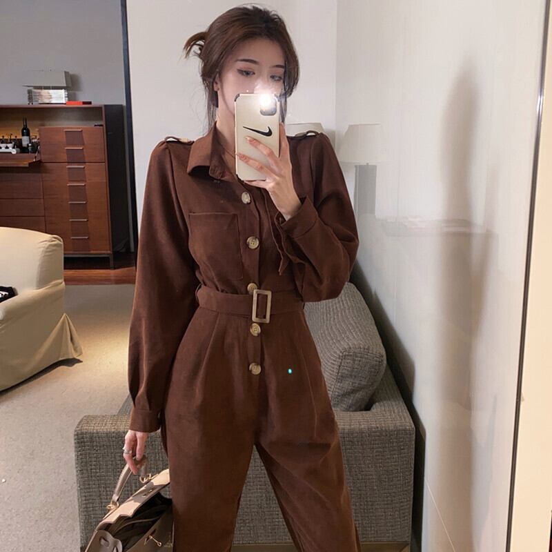 ジャンプスーツ オールインワン オータムカジュアル 秋物 ガールズファッション33619440797