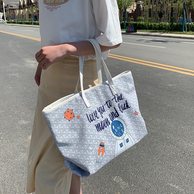 夏の大容量バッグレディースバッグ2020新しいタイドネット赤ファッションハンドバッグショルダーバッグワイルドカジュアル犬歯バッグ Tiancai_Wing_Bag7717994