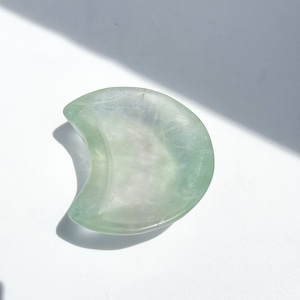 レインボーフローライト月型のうつわ11◇ Fluorite ◇天然石・鉱物・パワーストーン・インテリア