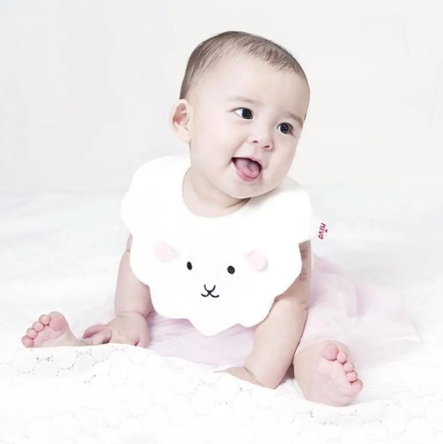 niva ひつじスタイ Sheep bib 日本製 150wht ニヴァ
