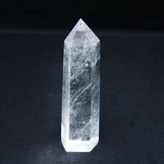 水晶 六角柱 ポイント 置物 一点物 142-9954