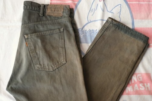90's Levi's 605 slim-fit piece-dye denim Pants 
